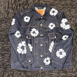 Navy Denim Tear Jacket